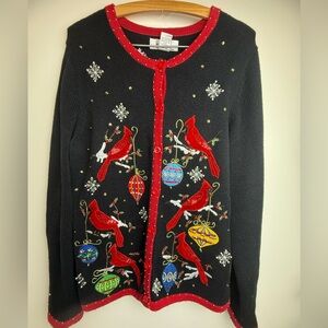 Vintage EUC Charming Women's Cardigan with Cardinals